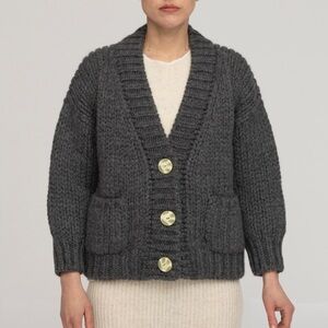Nonna Lietta : Cardigan taf grizo - Wool / Alpaca